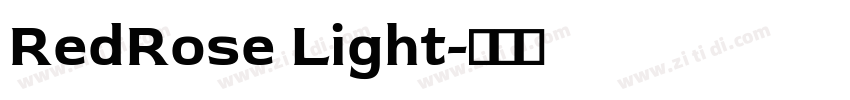RedRose Light字体转换